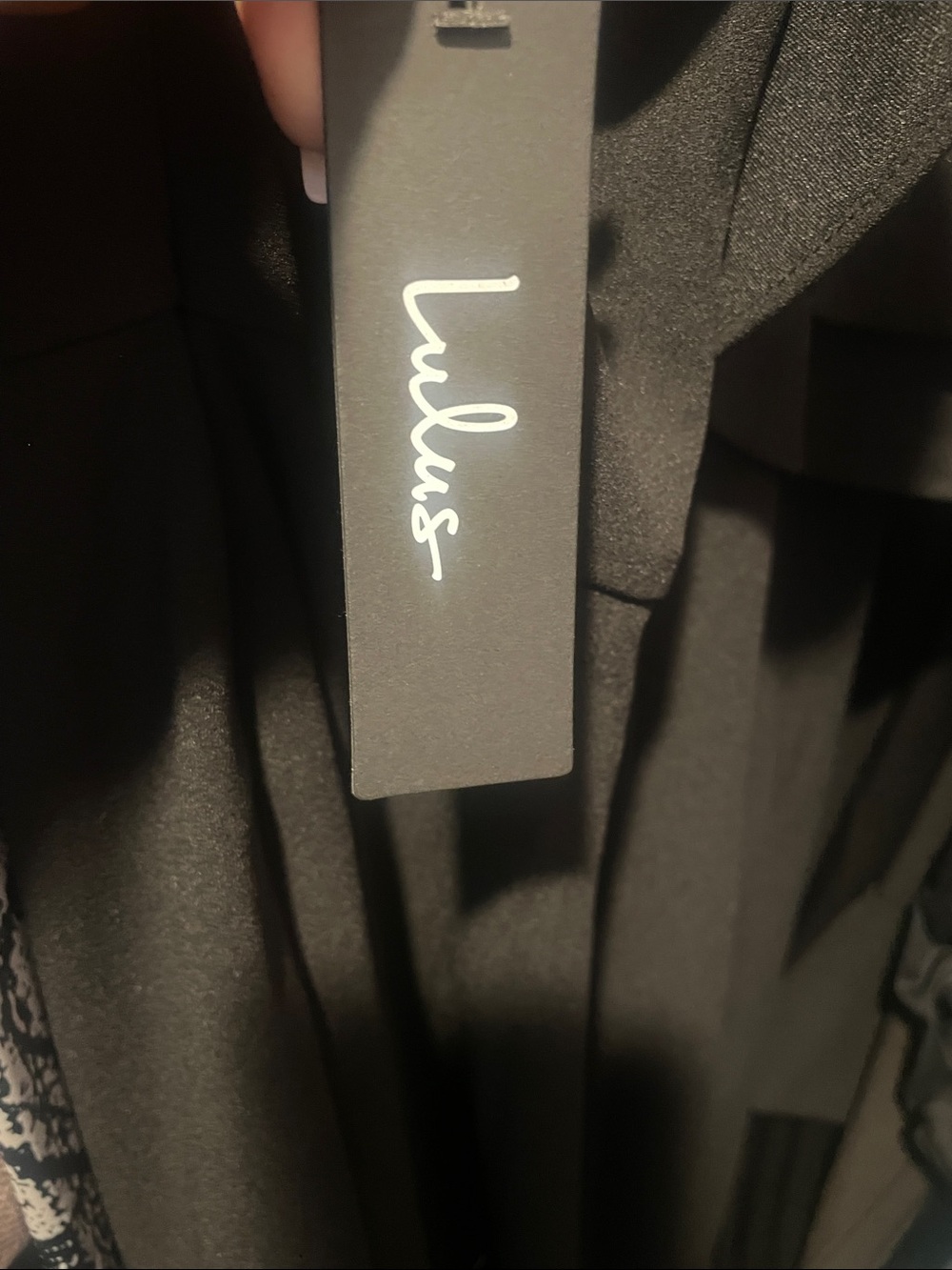Lulu's Black One-Shoulder Ruffle Gown - Picture 2 of 2
